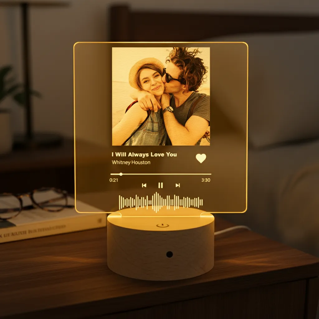 Music Player Style LED Night Light (You Can Personalise Me!) - Image 2