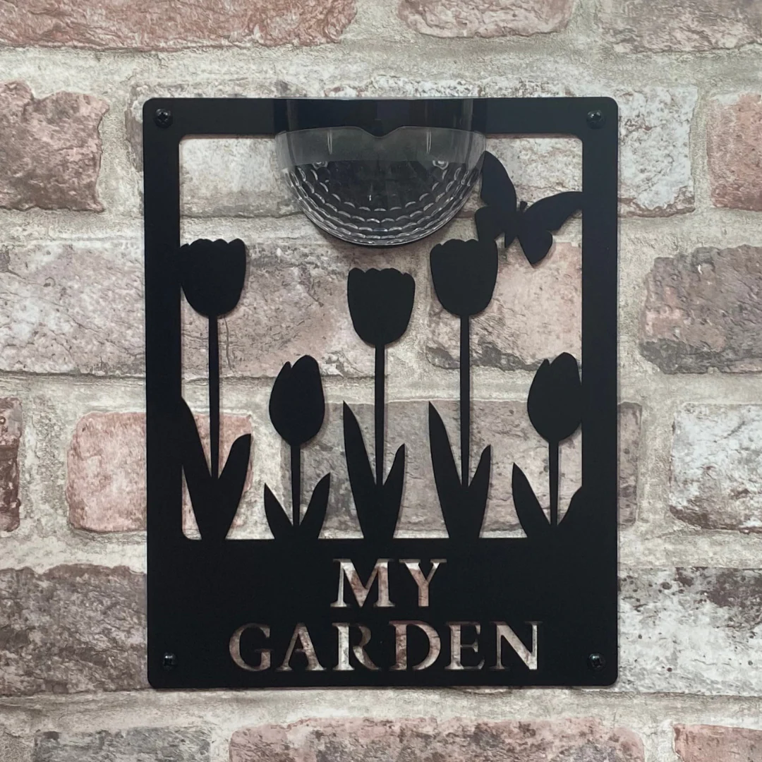 My Garden Sign with Solar Powered Light - Image 3