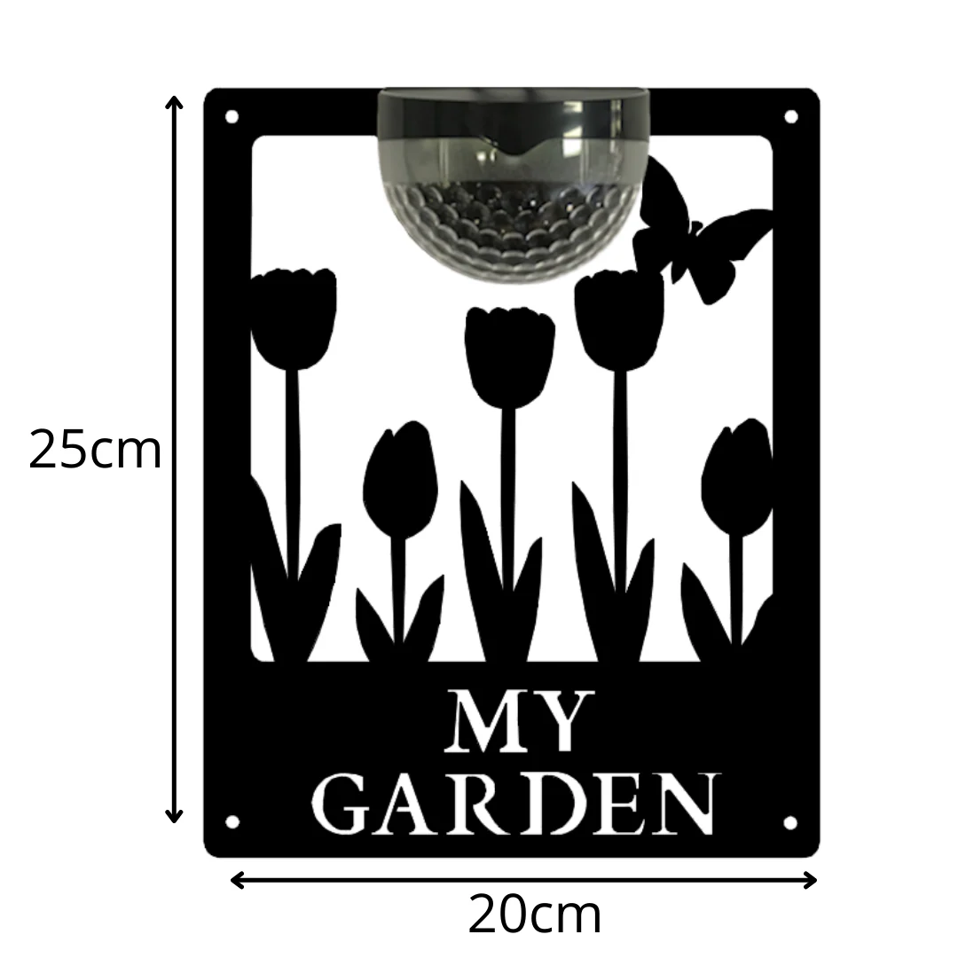 My Garden Sign with Solar Powered Light - Image 7