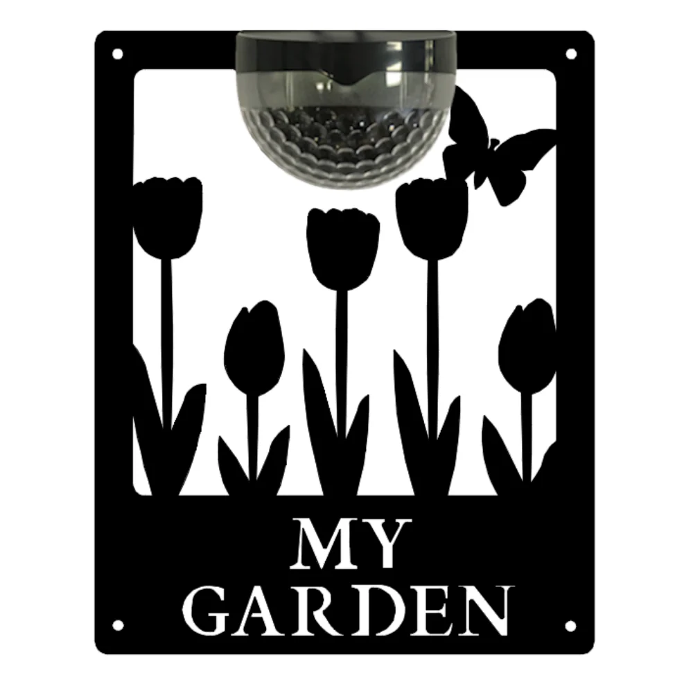 My Garden Sign with Solar Powered Light - Image 8
