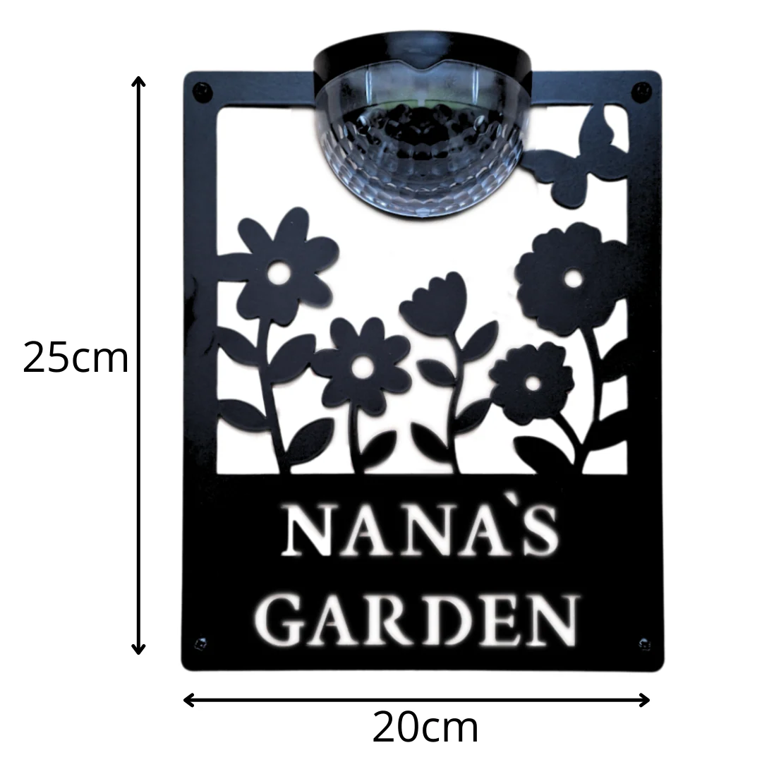 Nana's Garden Sign with Solar Powered Light - Image 8