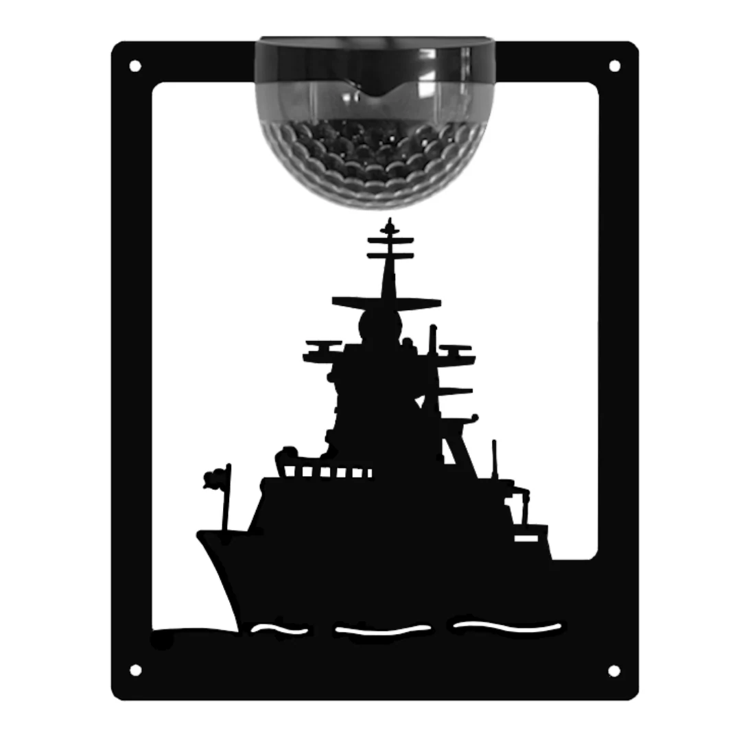 Navy Ship Solar Light Wall Plaque - Image 8