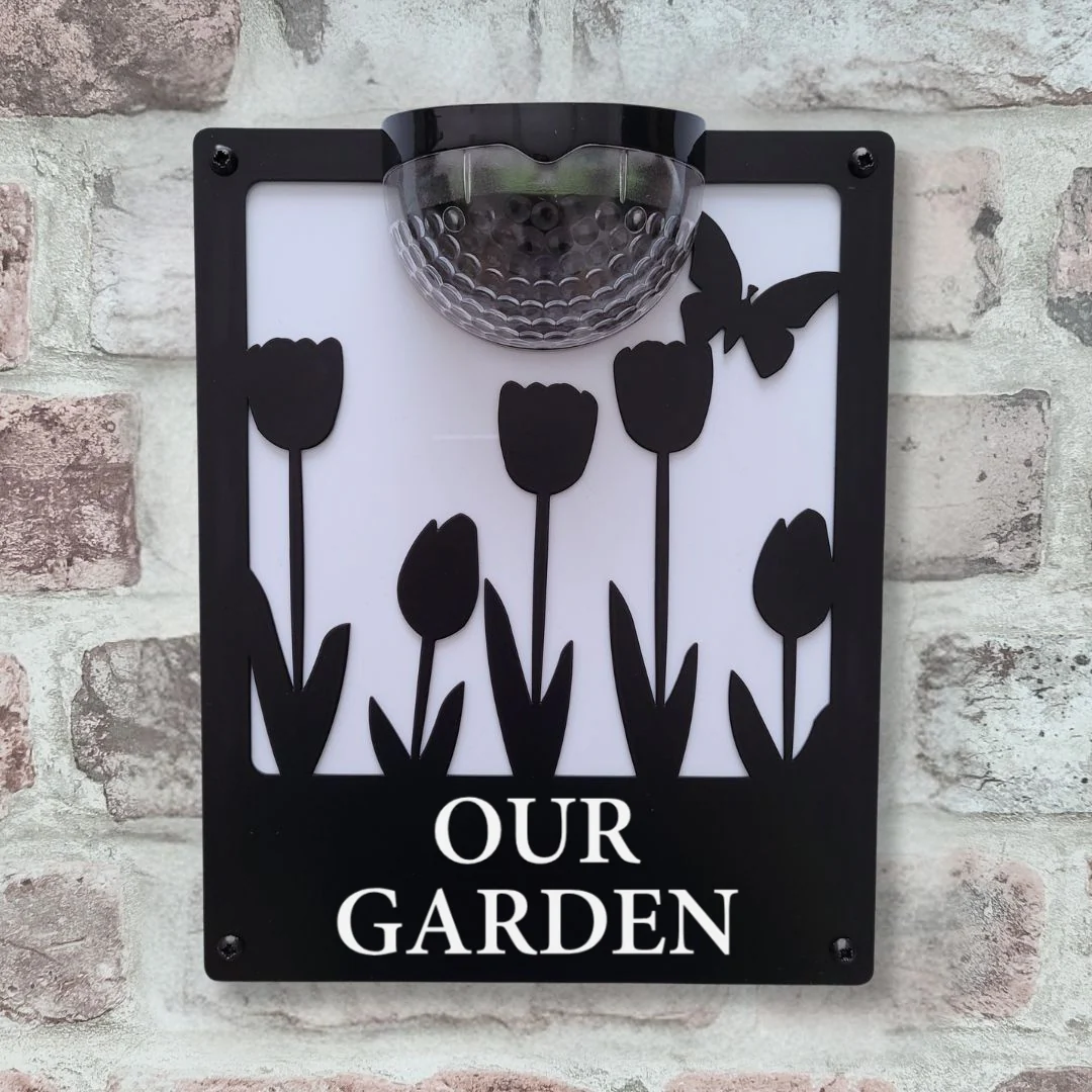 Our Garden Sign with Solar Powered Light - Image 6