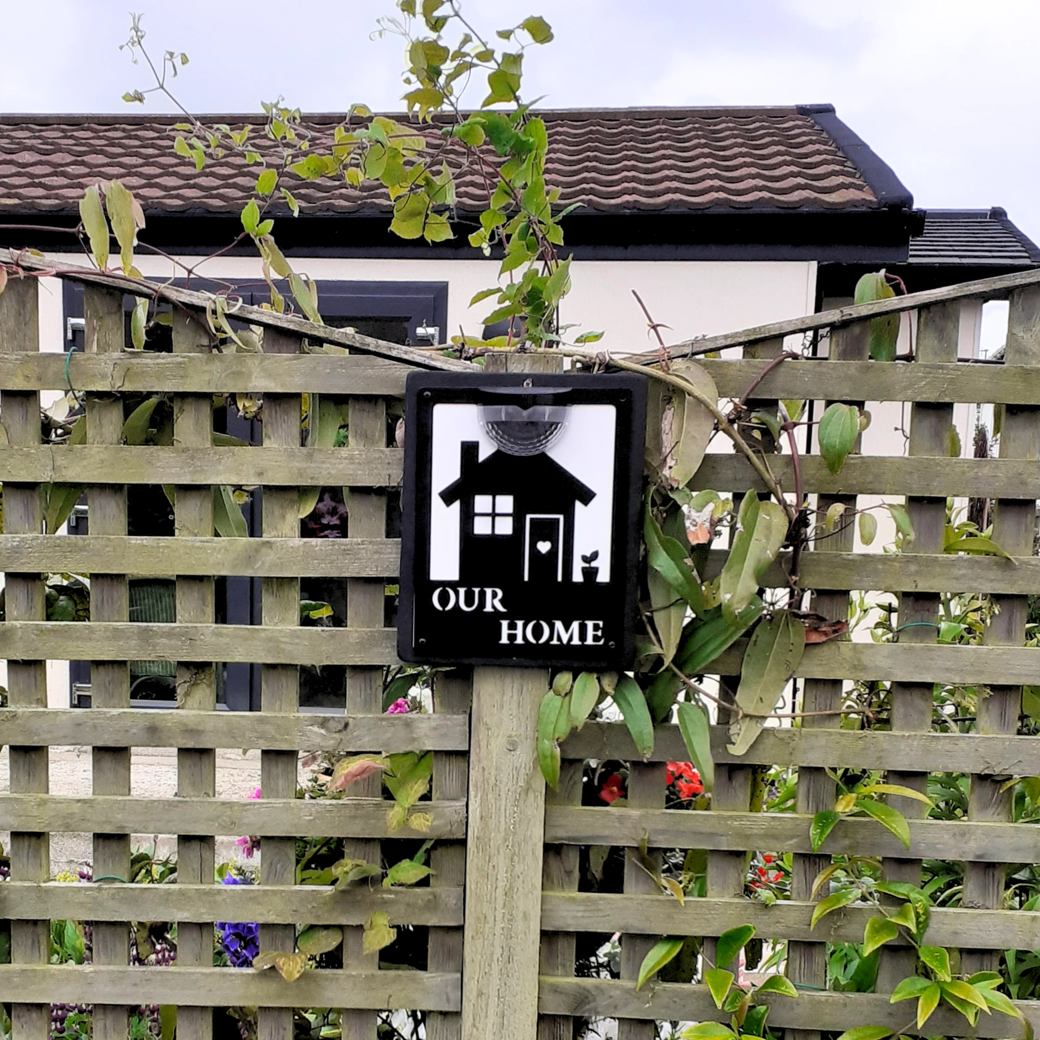 Our Home Sign with Solar Powered Light - Image 5