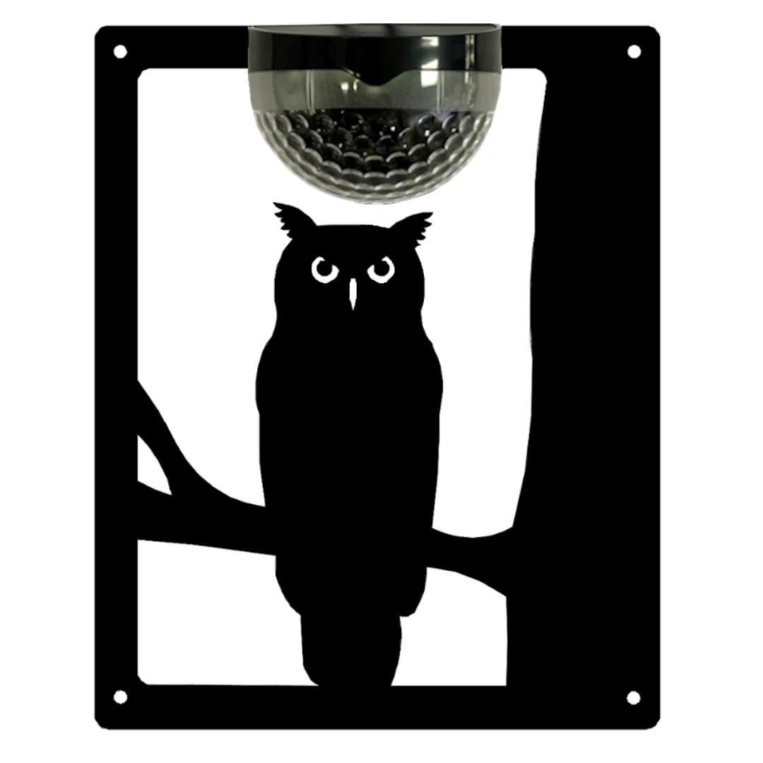 Owl Solar Light Wall Plaque - Image 8