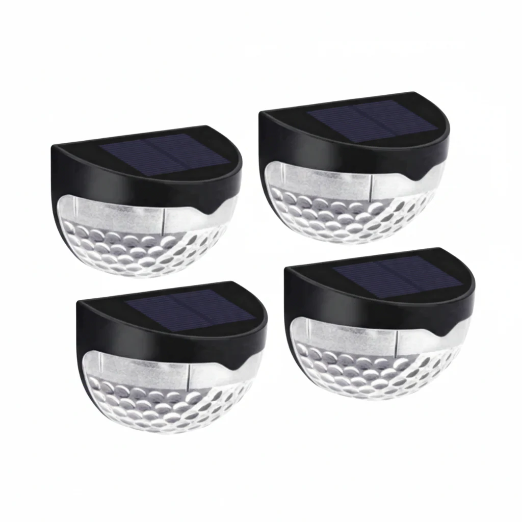 Pack of 4 Replacement Solar Light Units + Batteries