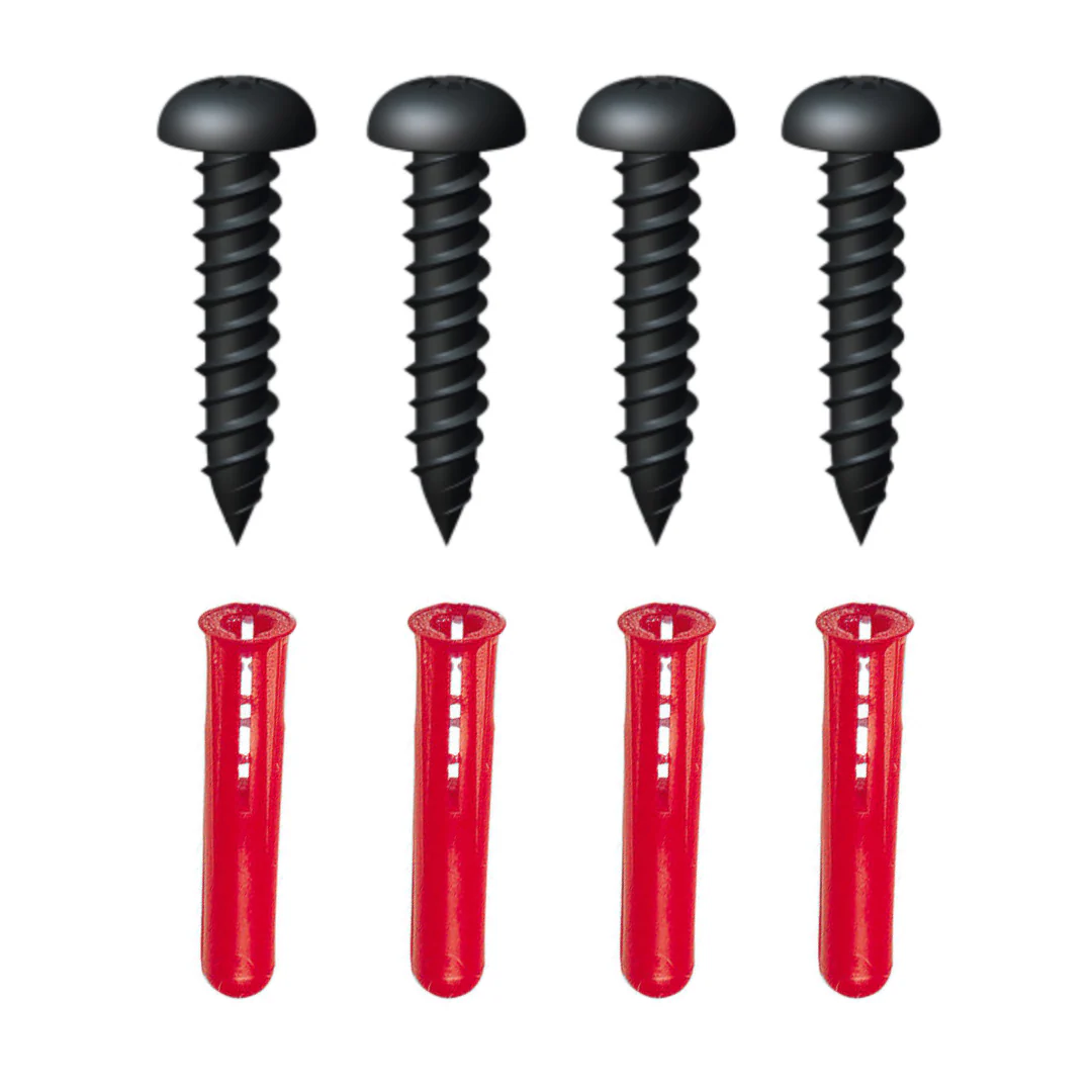 Pack of 4 Screws and Wall Plugs - for Solar Plaques