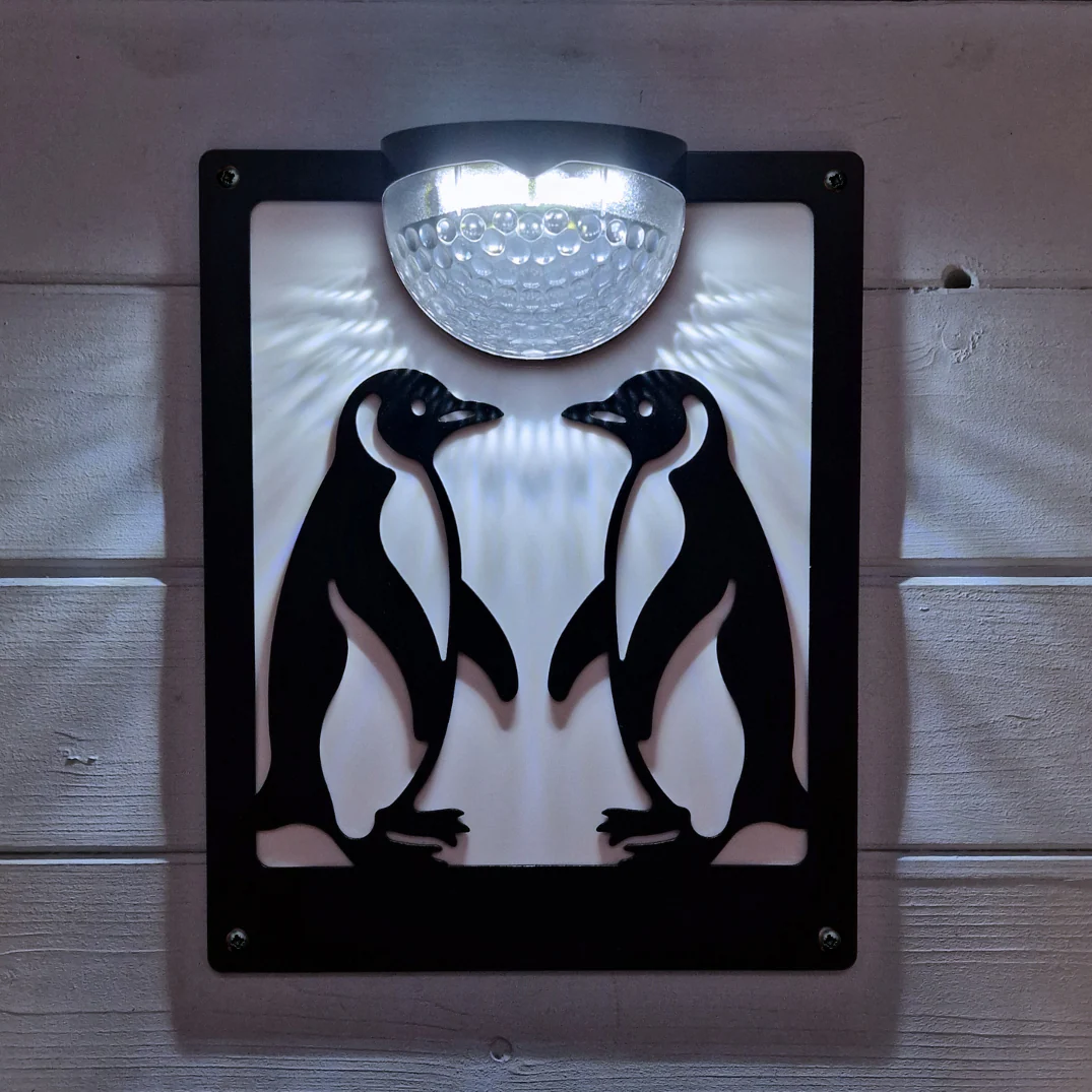 Penguin Partners Solar Light Wall Plaque (You Can Personalise Me!) - Image 2