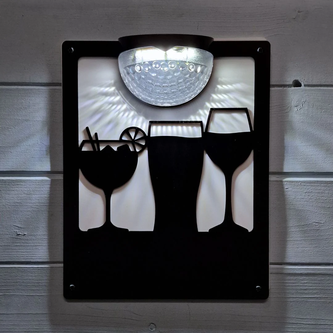 Drinks Solar Light Wall Plaque (You Can Personalise Me!) - Image 10