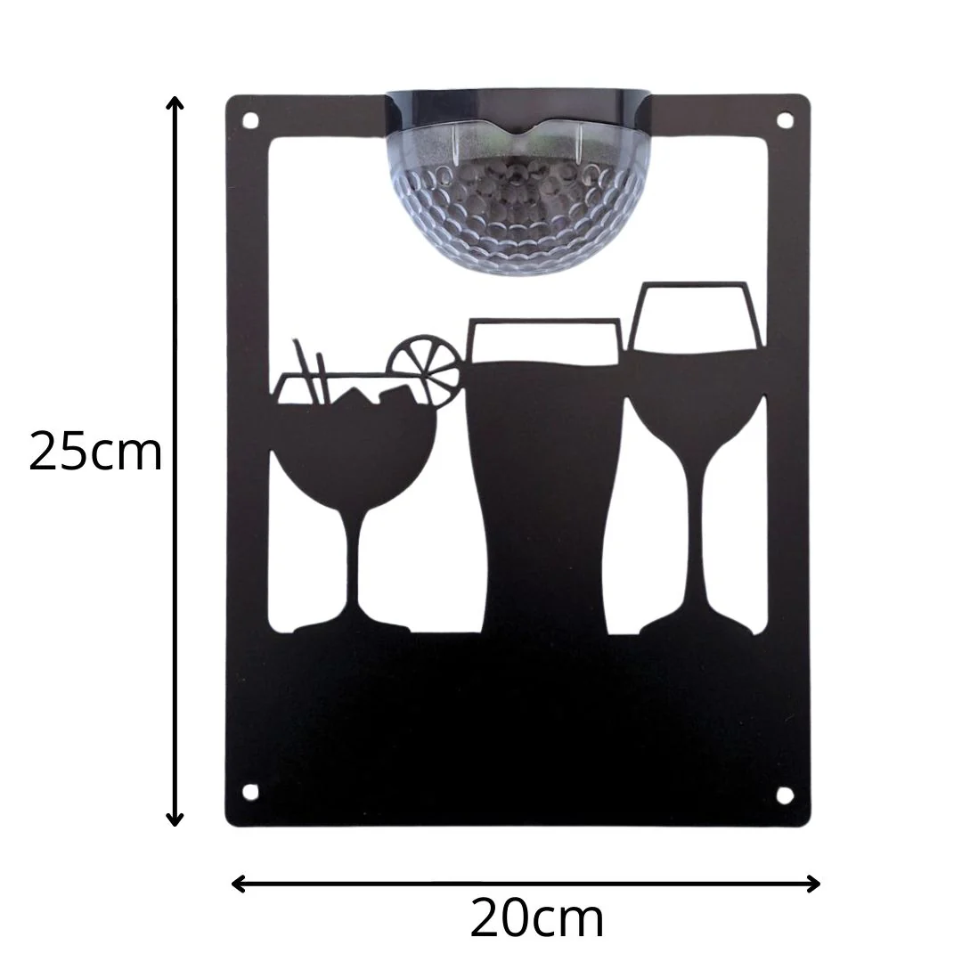 Drinks Solar Light Wall Plaque (You Can Personalise Me!) - Image 11