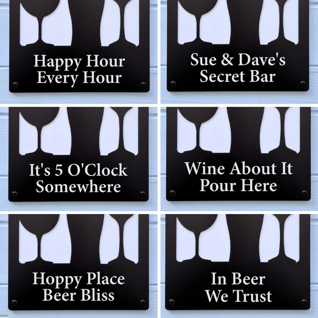 Drinks Solar Light Wall Plaque (You Can Personalise Me!) - Image 4