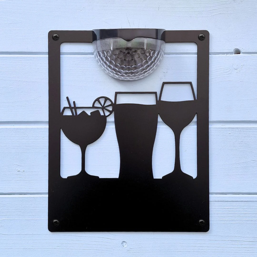 Drinks Solar Light Wall Plaque (You Can Personalise Me!) - Image 5