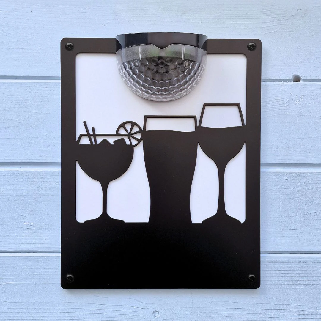 Drinks Solar Light Wall Plaque (You Can Personalise Me!) - Image 6