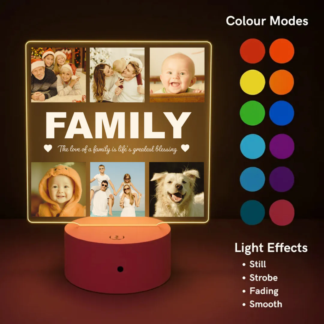 Photo Grid LED Night Light (You Can Personalise Me!) - Image 3