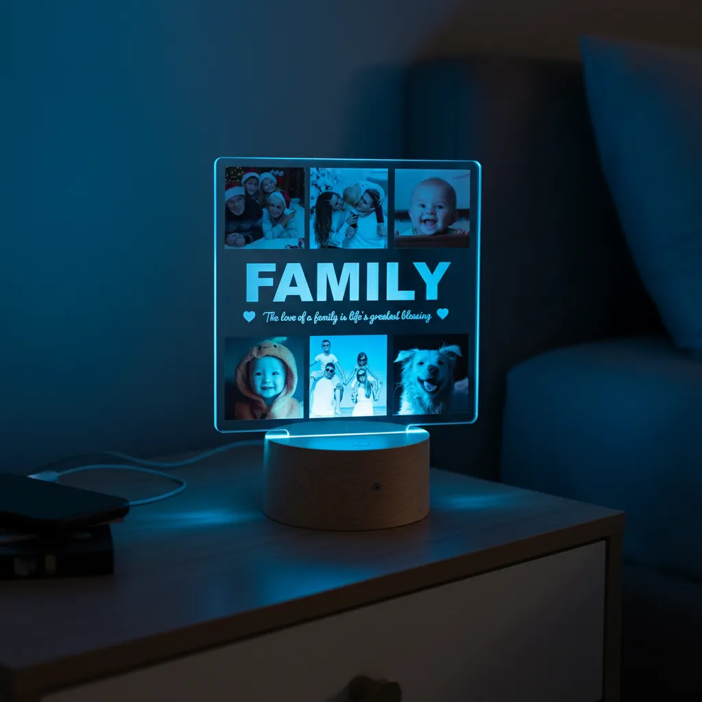 Photo Grid LED Night Light (You Can Personalise Me!) - Image 9