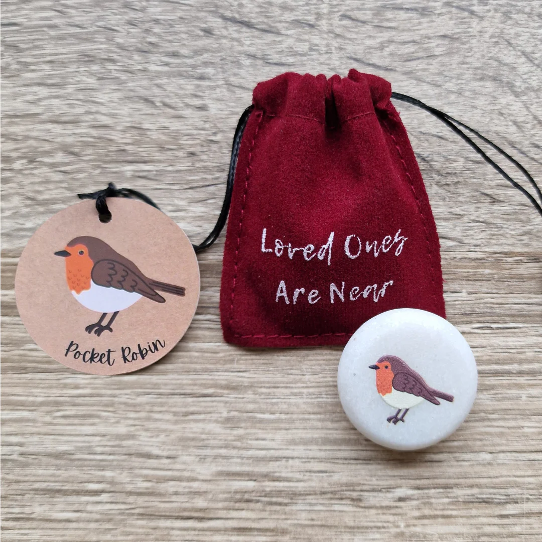 Pocket Robin Sentiment Stone - Image 2