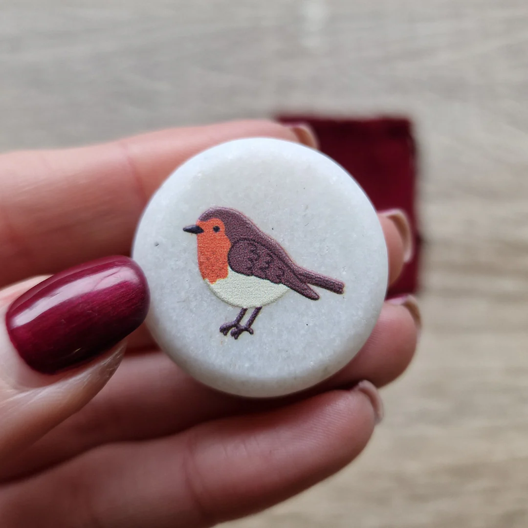 Pocket Robin Sentiment Stone - Image 4