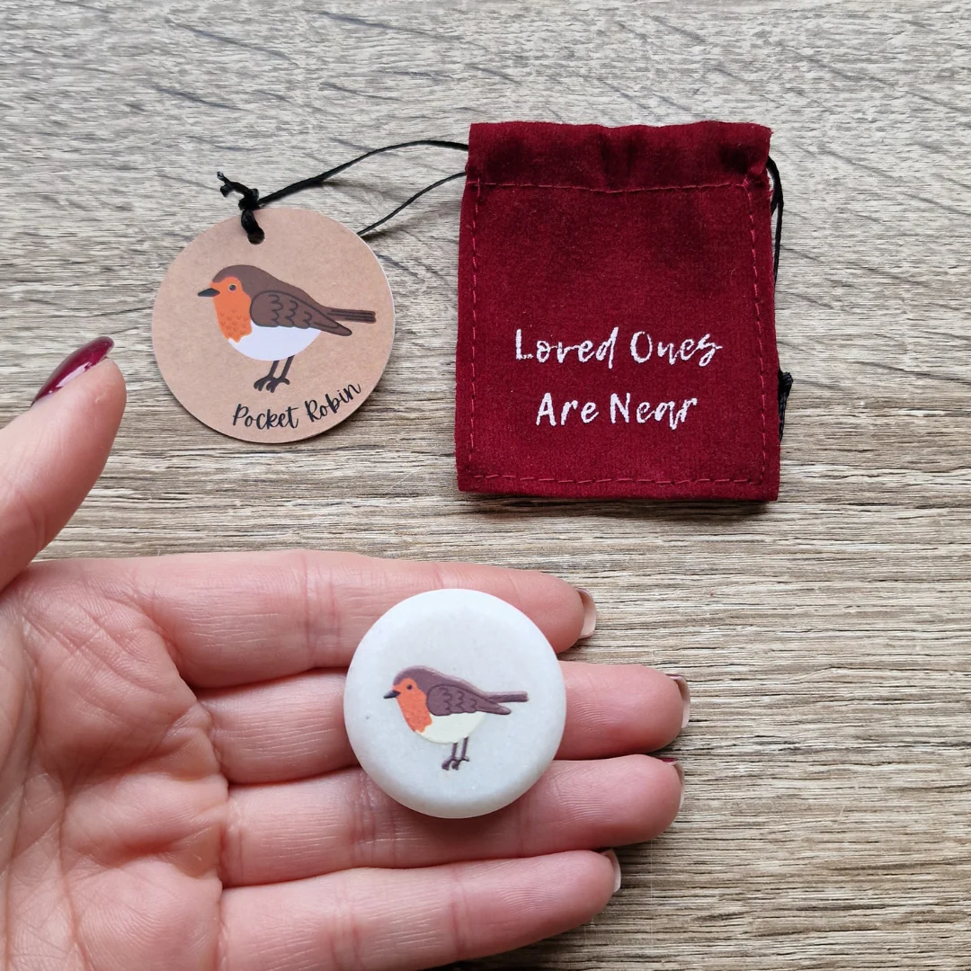 Pocket Robin Sentiment Stone - Image 5