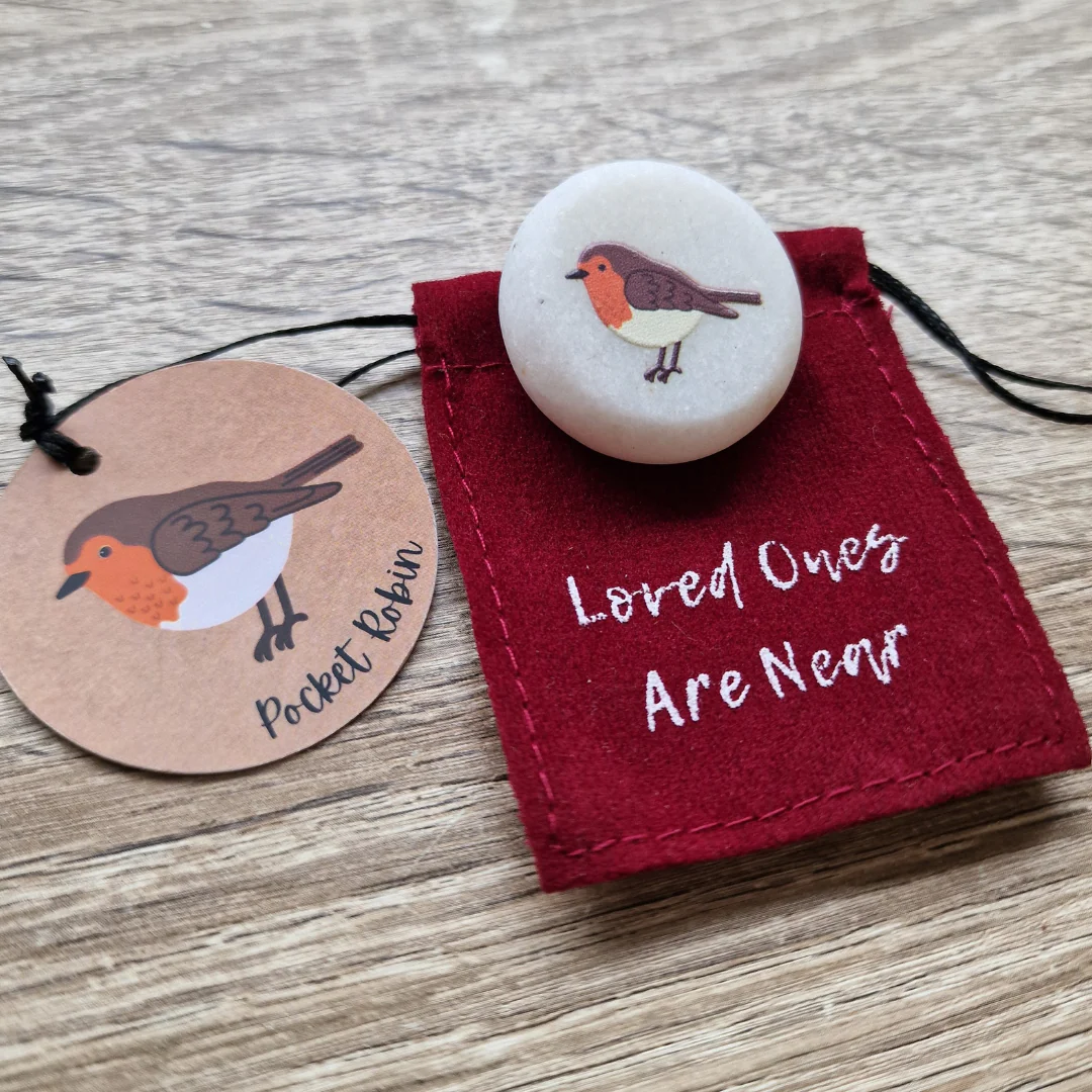 Pocket Robin Sentiment Stone - Image 6
