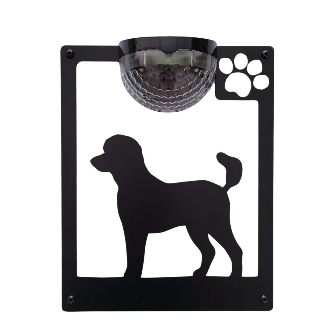 Poodle Dog Solar Light Wall Plaque - Image 10