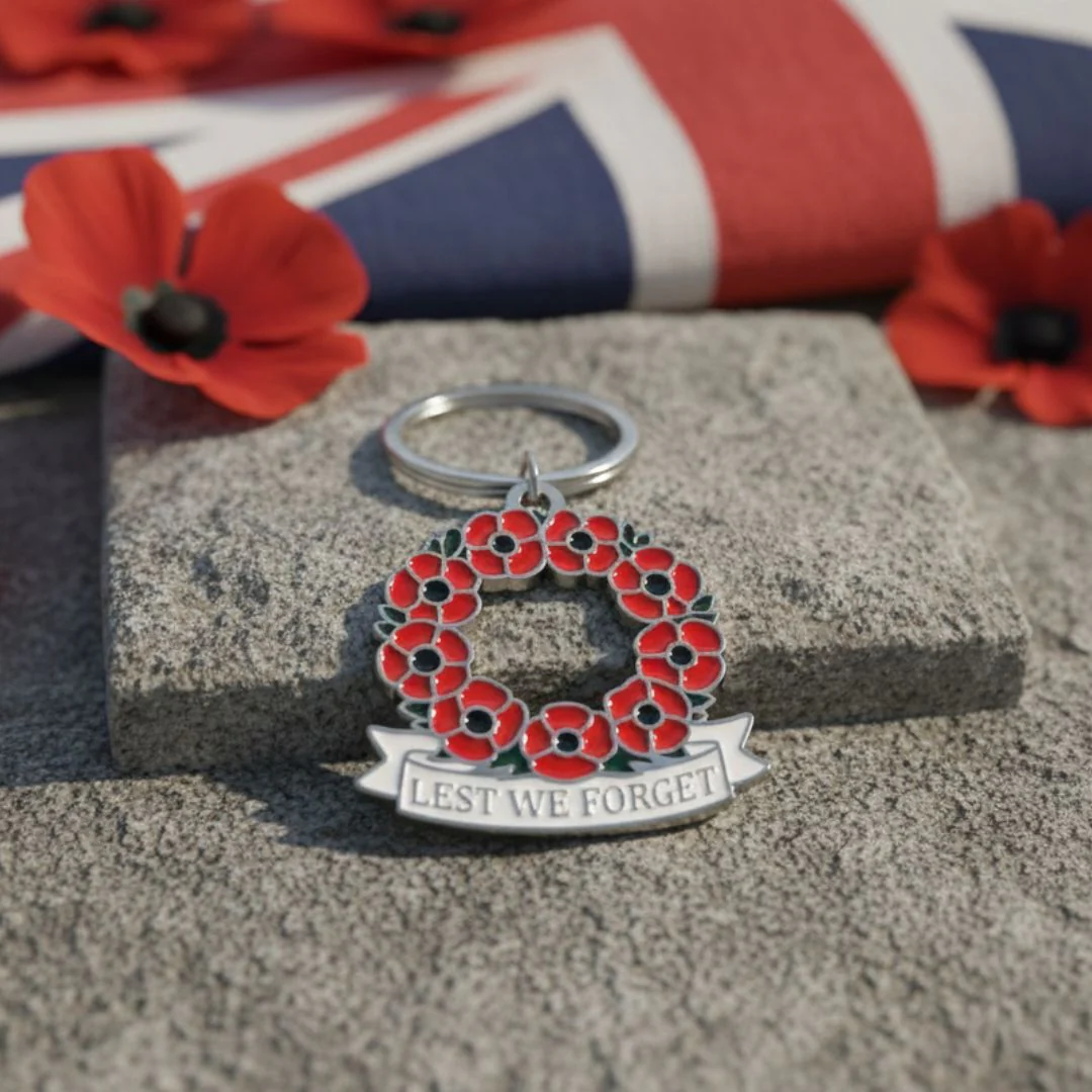 Poppy Wreath Keyring - Image 3