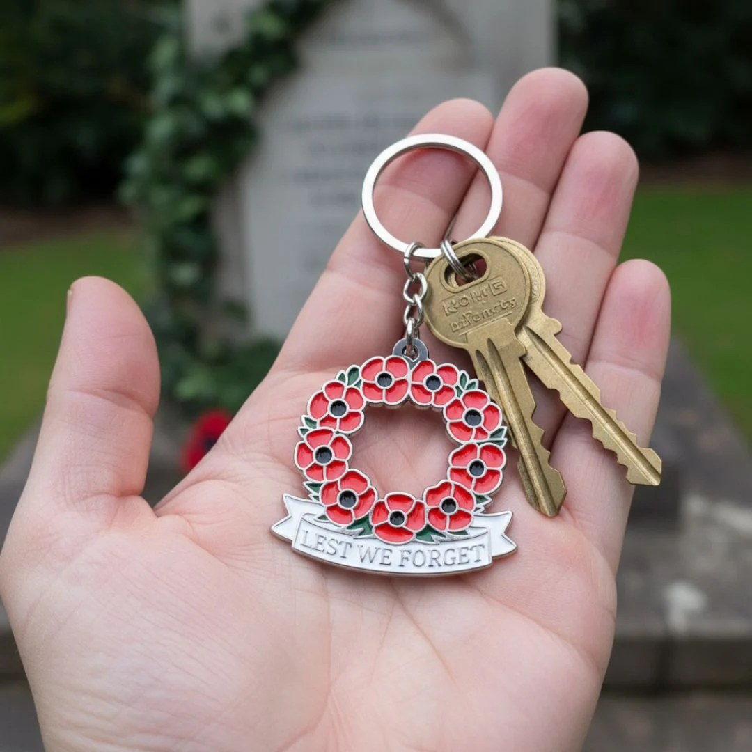 Poppy Wreath Keyring - Image 4