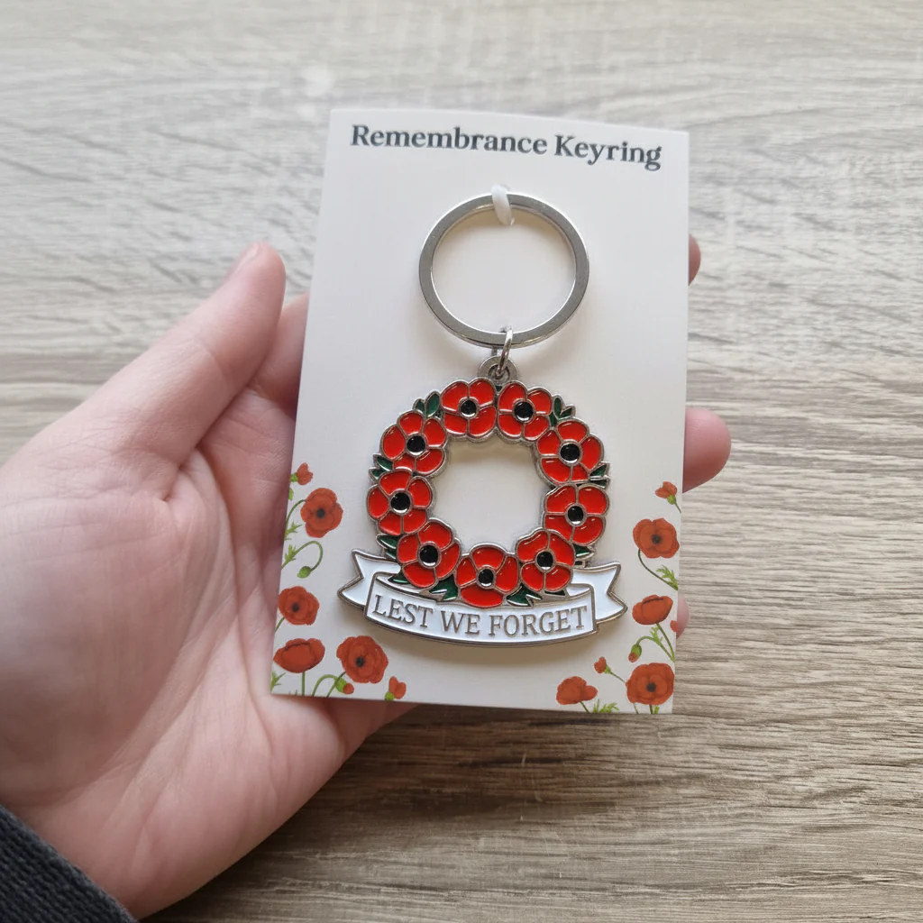 Poppy Wreath Keyring - Image 7