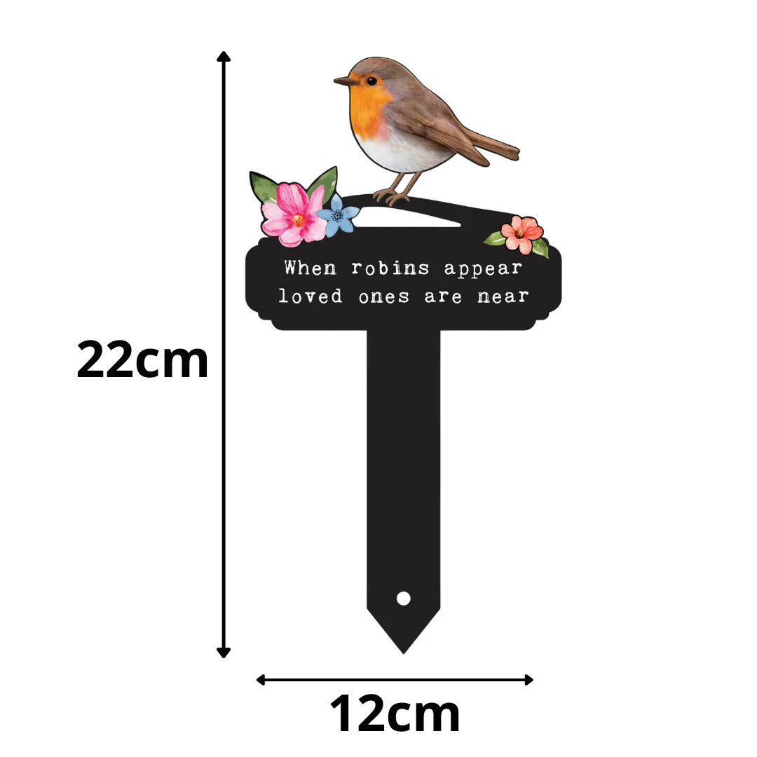 Robins Appear Flowers Pot Stake - Image 4