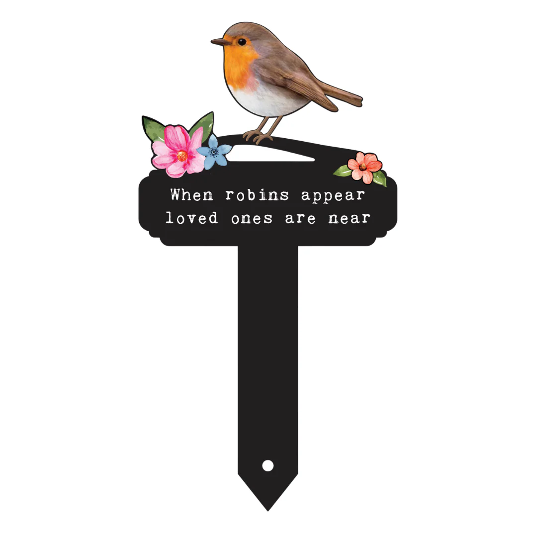 Robins Appear Flowers Pot Stake - Image 8