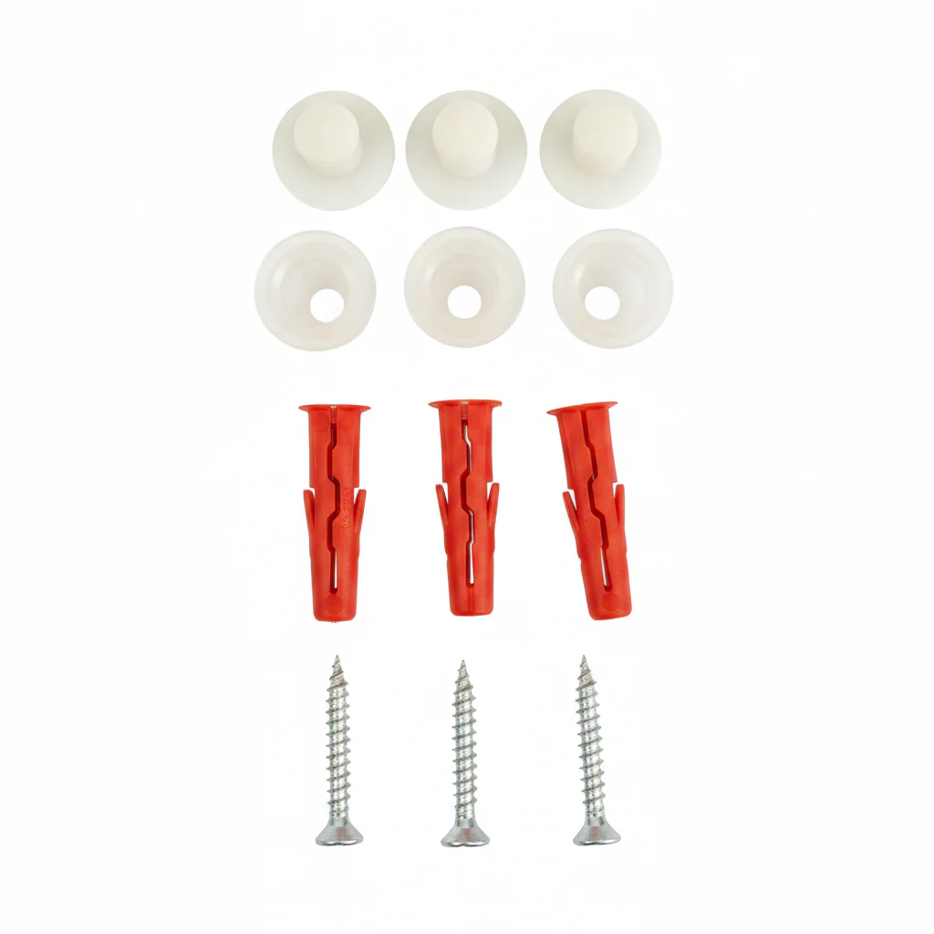 House Sign - Pack of 3 Cap Attachments, Screws, and Wall Plugs