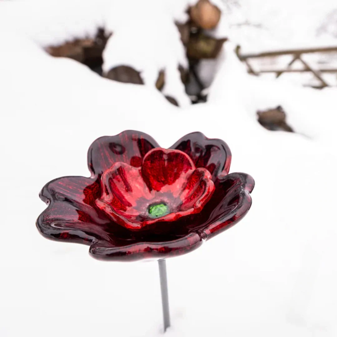 Red Poppy Pot Stake - Image 3