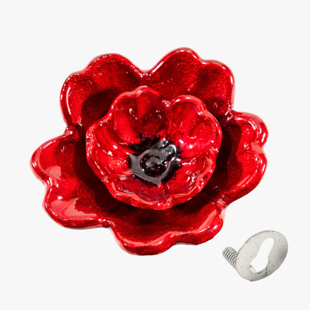 Red Poppy Wall Art - Image 3