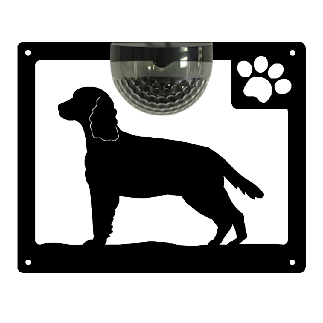 Springer Spaniel Dog Solar Light Wall Plaque - Image 11