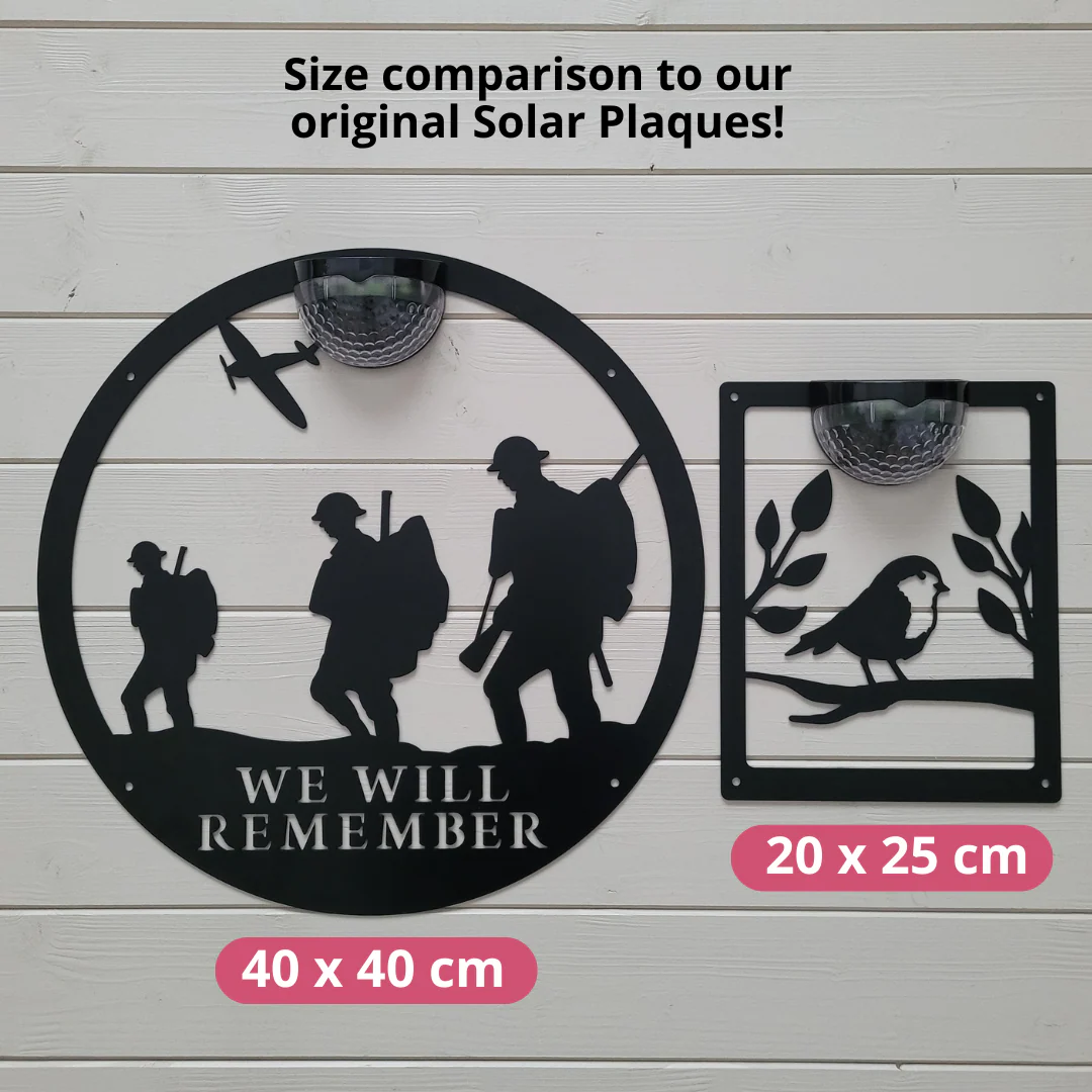 Large Remembrance Circle Solar Plaque - Image 3