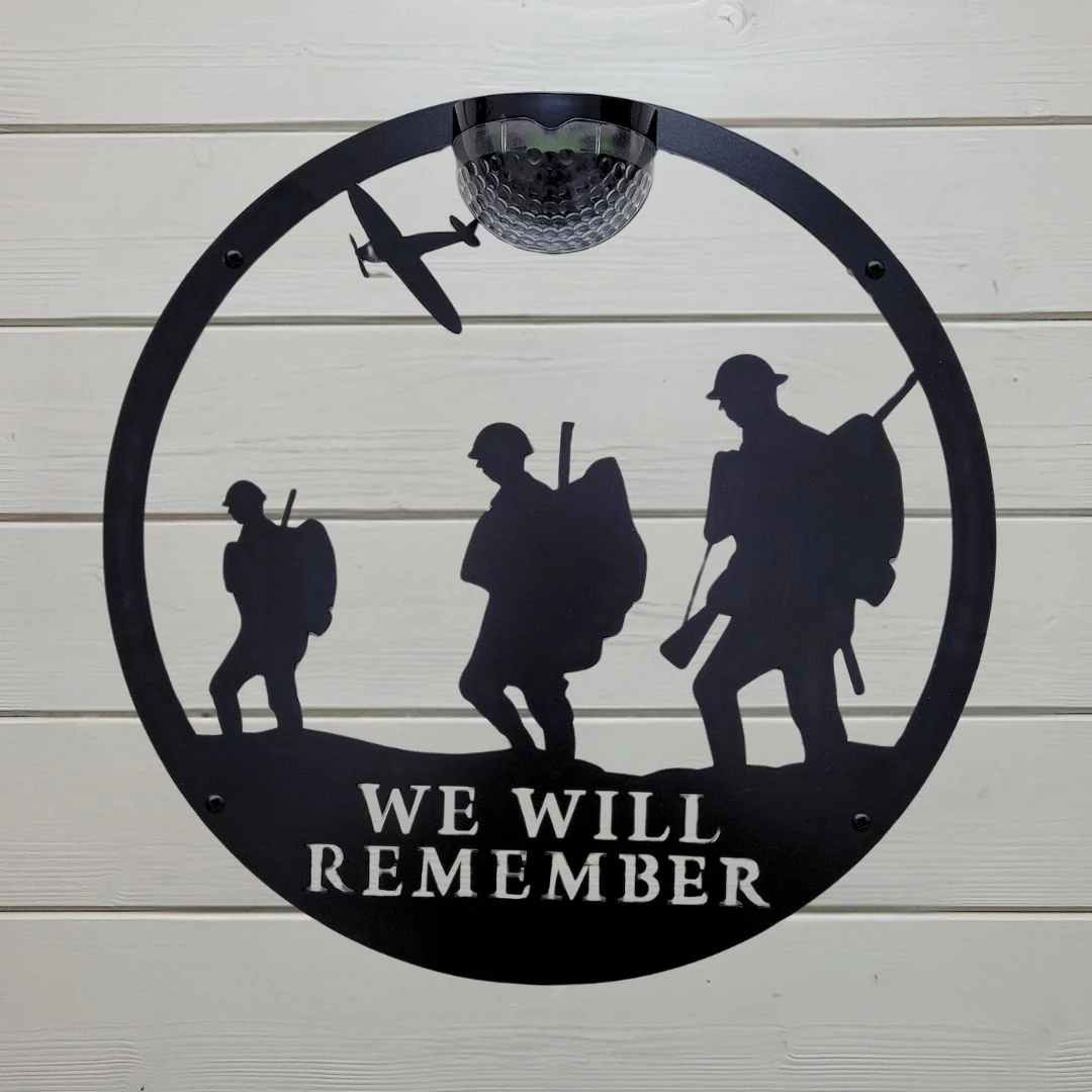 Large Remembrance Circle Solar Plaque - Image 4