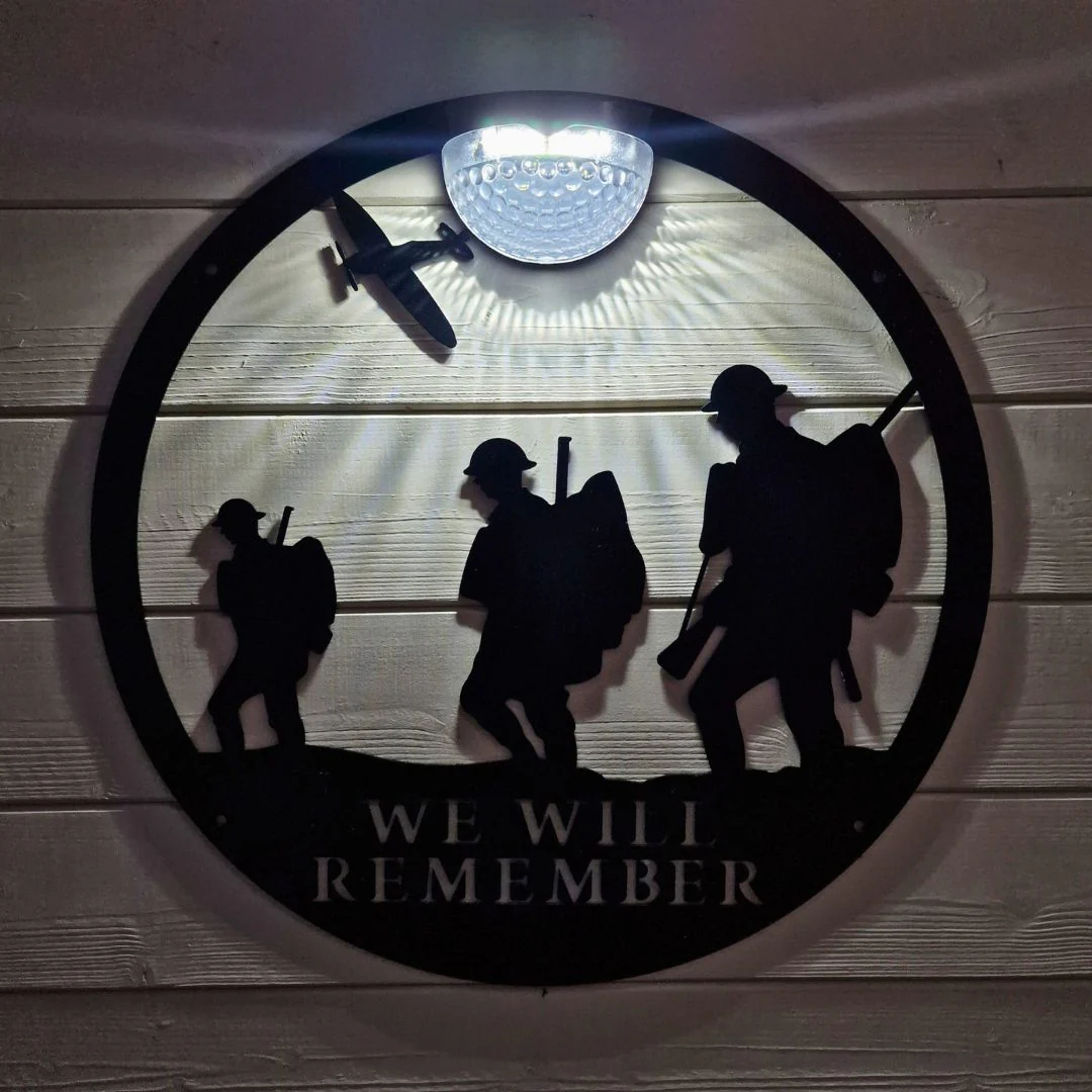 Large Remembrance Circle Solar Plaque - Image 5