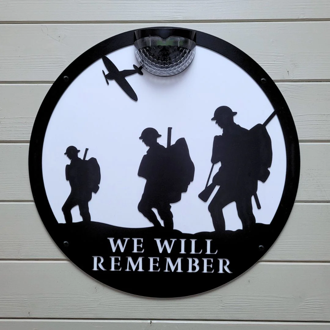 Large Remembrance Circle Solar Plaque - Image 6