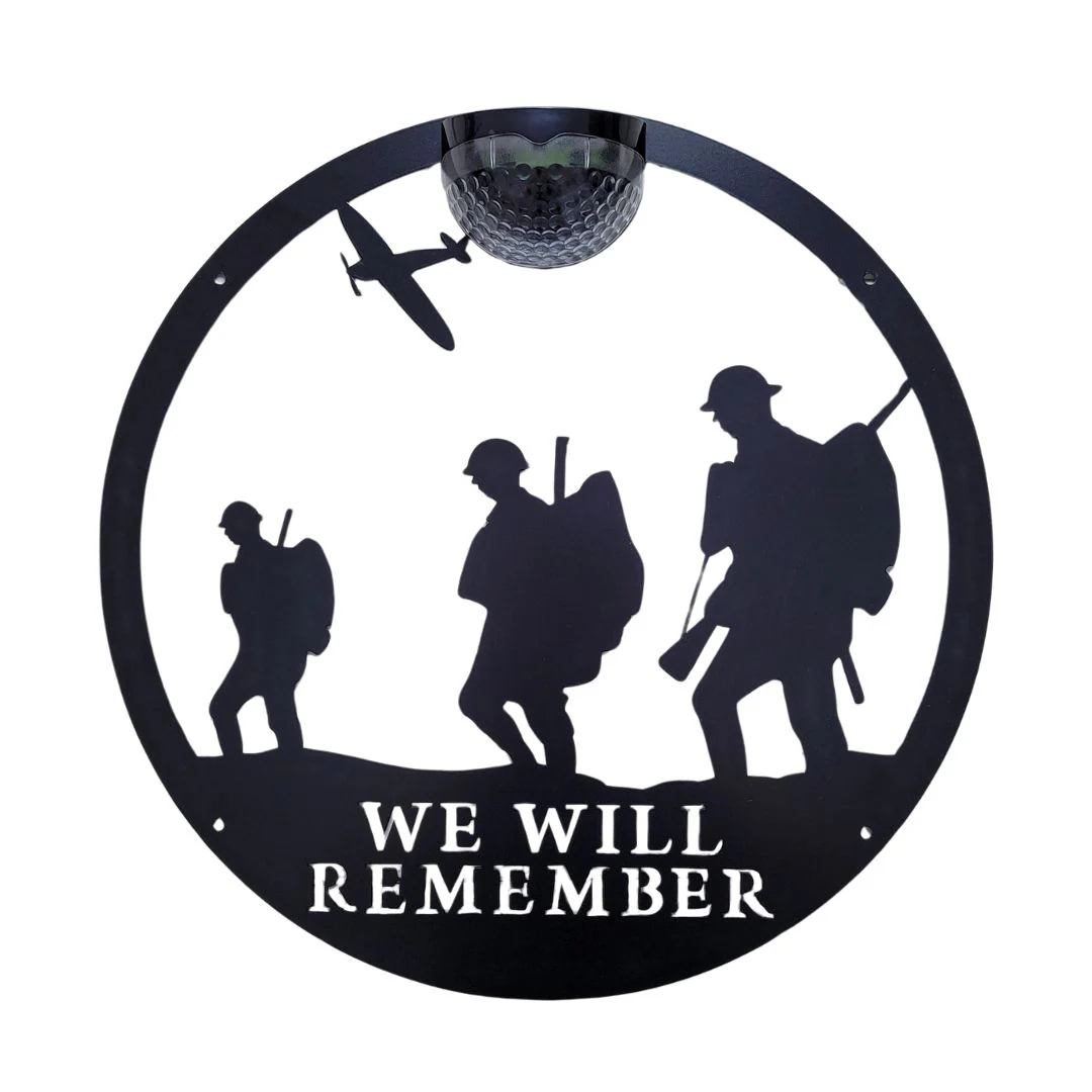 Large Remembrance Circle Solar Plaque - Image 7