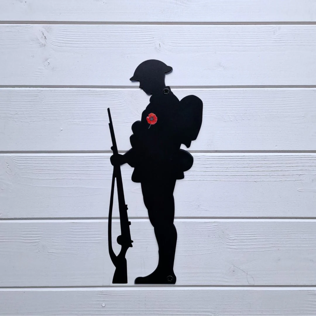 Remembrance Soldier Wall Art 30cm - Image 4