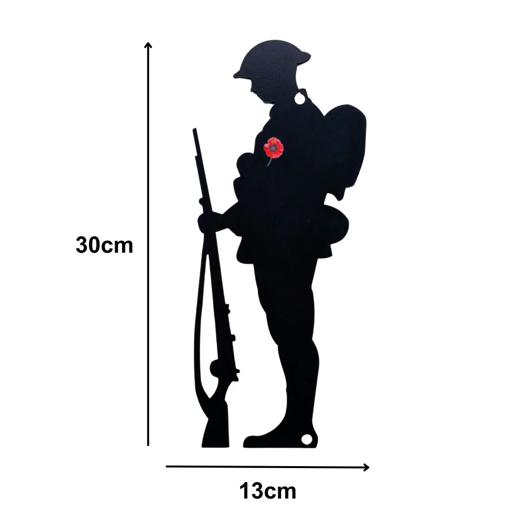 Remembrance Soldier Wall Art 30cm - Image 5
