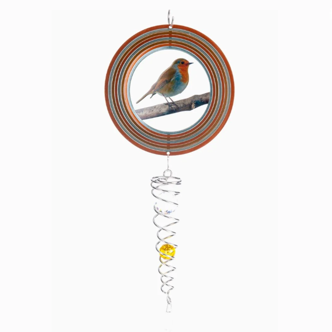 Robin Wind Spinner with a Crystal Tail - Image 2