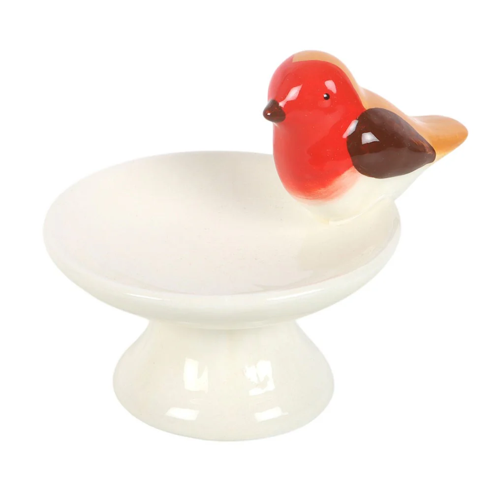 Robin Bird Bath Trinket Dish - Image 2