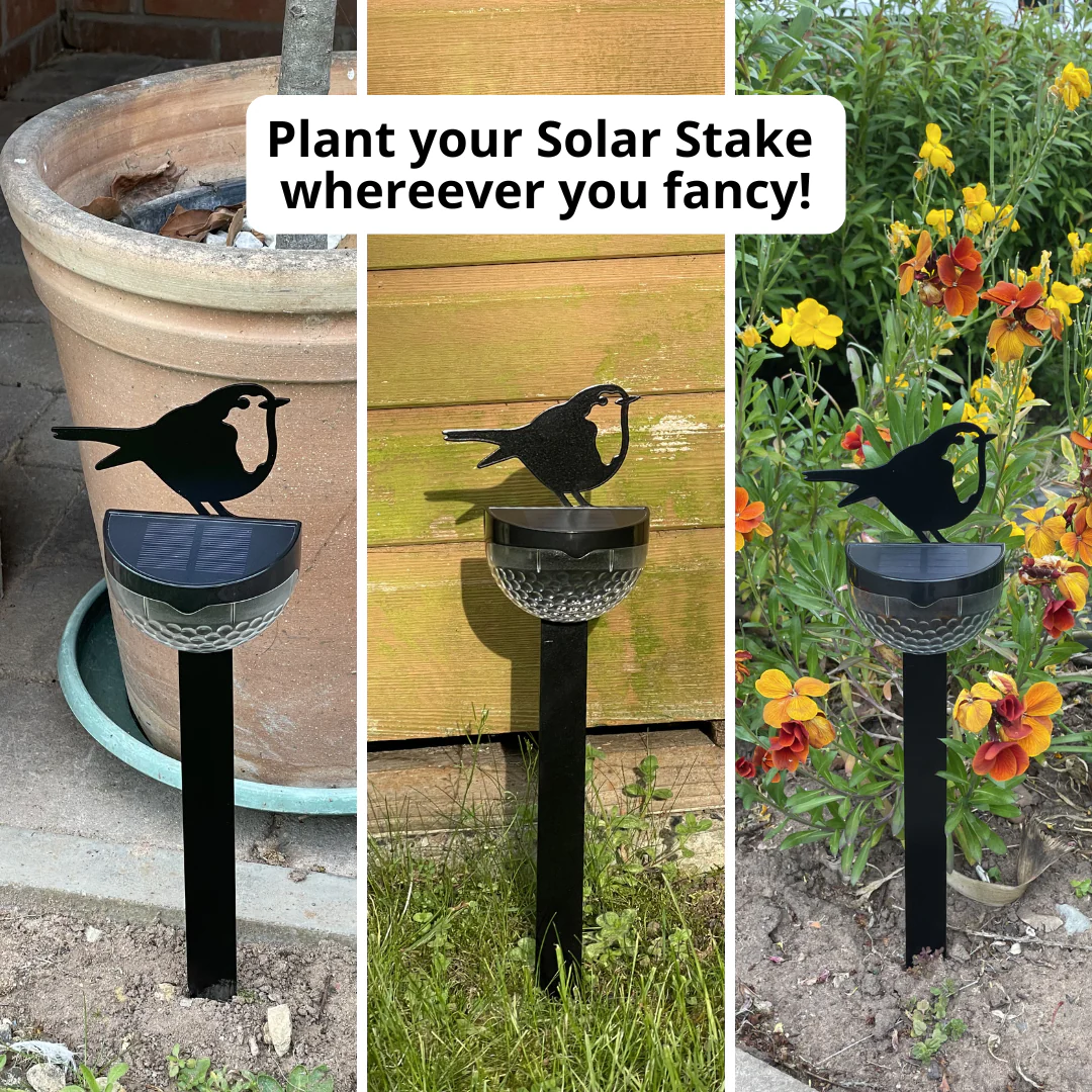 NEW! Robin Metal Solar Stake - Image 3