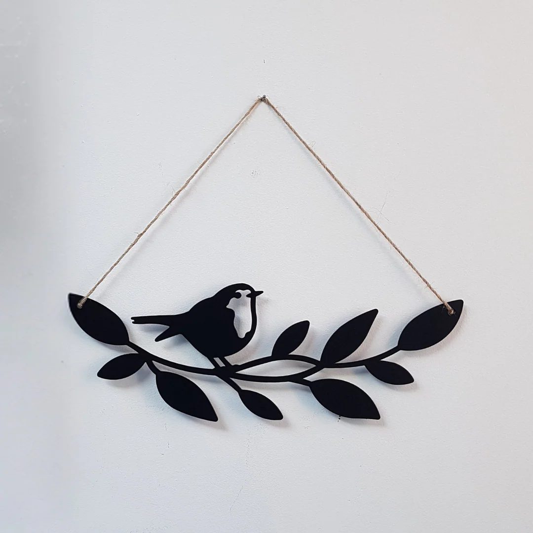 Robin On A Branch Hanging Sign - Image 5