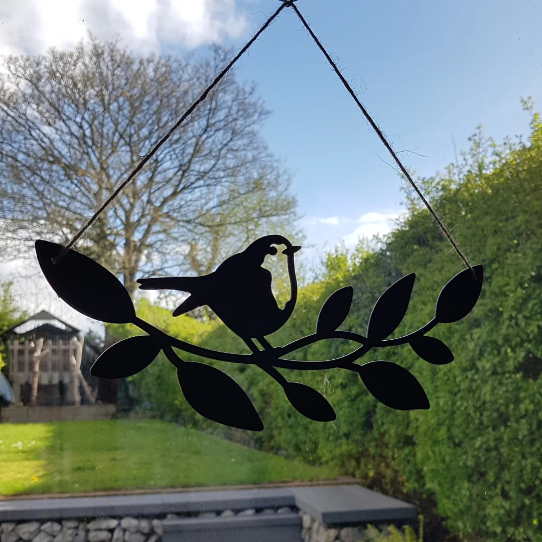 Robin On A Branch Hanging Sign - Image 7