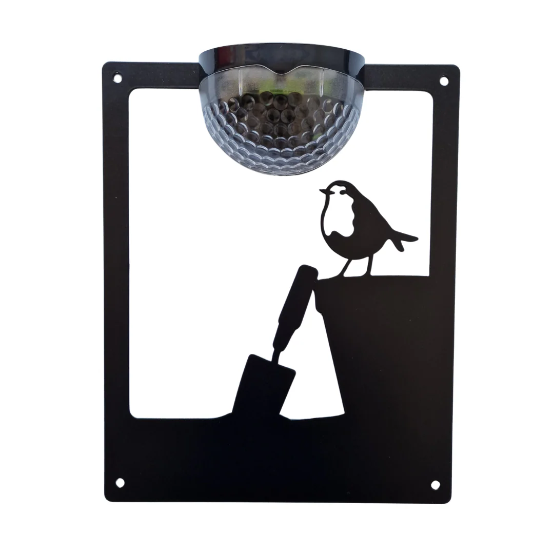 Robin on a Plant Pot Solar Light Wall Plaque (You Can Personalise Me!) - Image 7