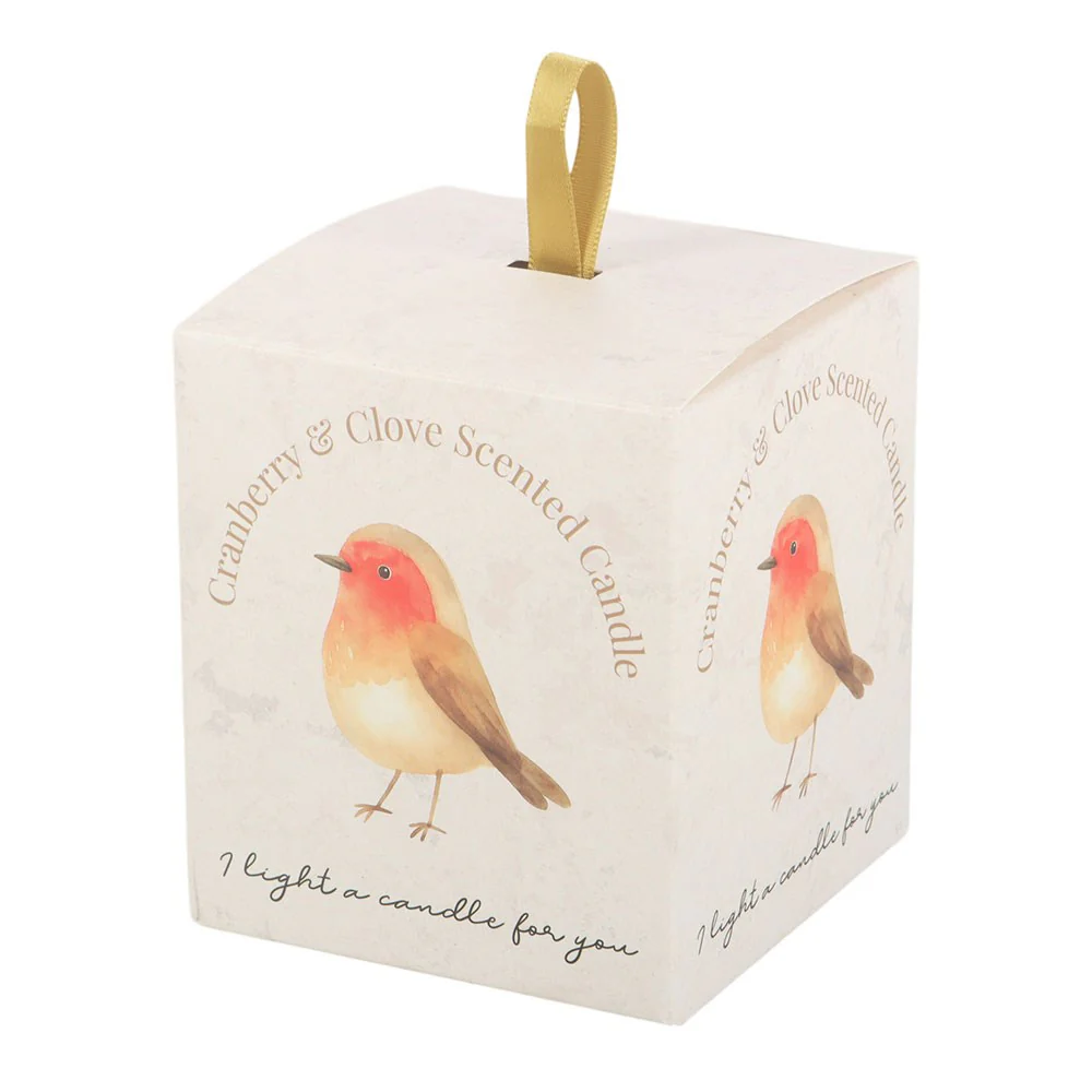 Robin Remembrance Cranberry & Clove Candle - Image 4