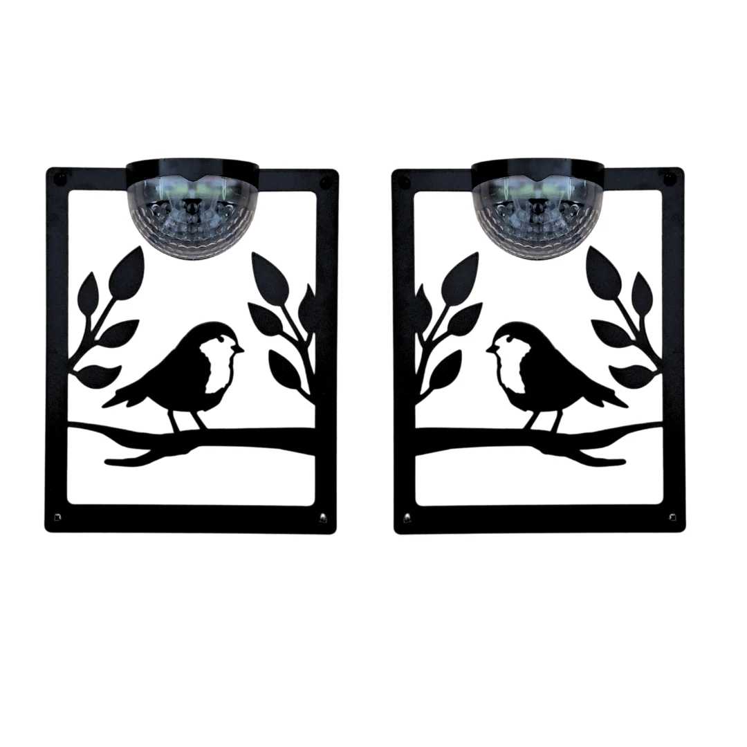 Set of 2 Robin Solar Light Wall Plaques - Left AND Right Facing - Image 6