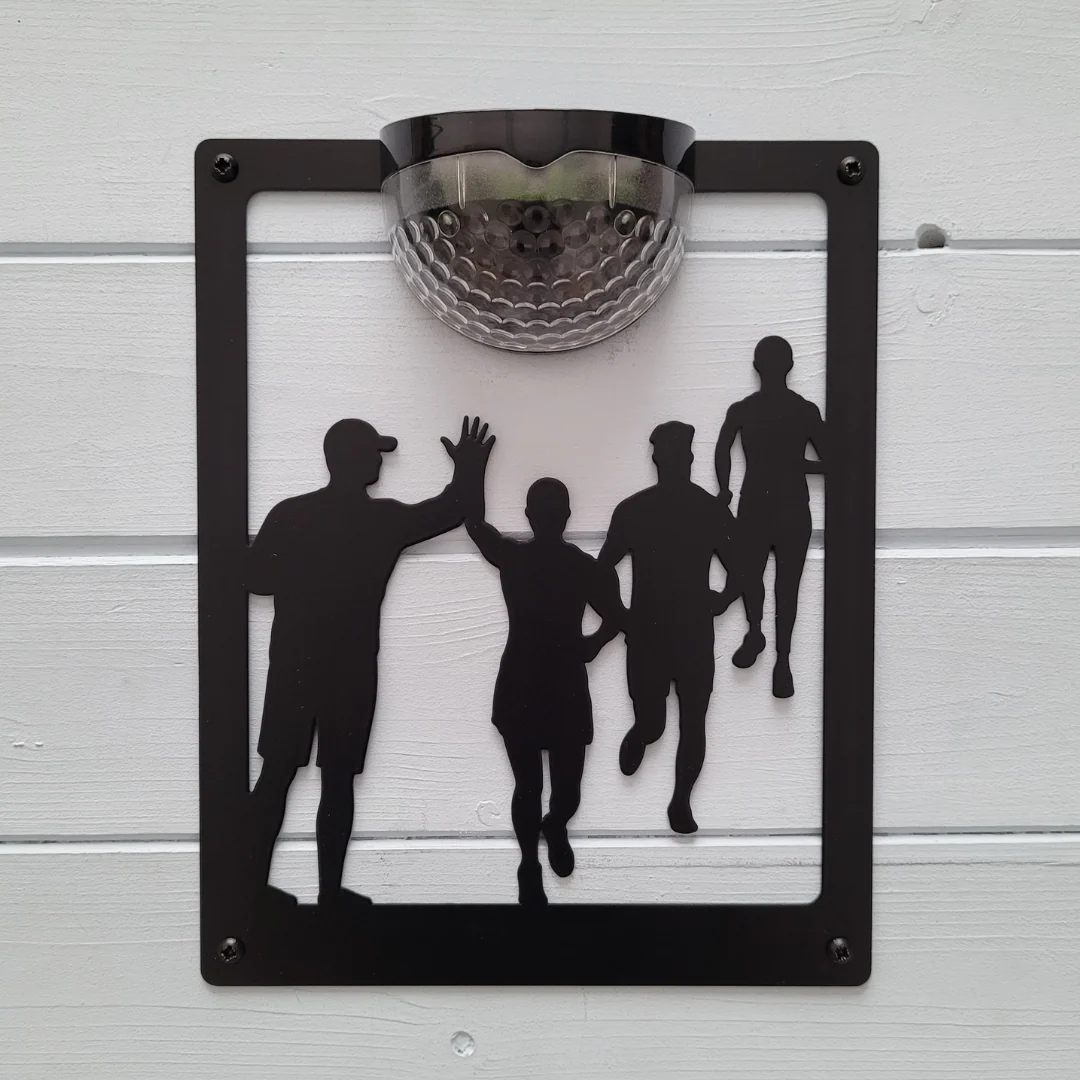 Running Group Solar Light Wall Plaque - Image 11