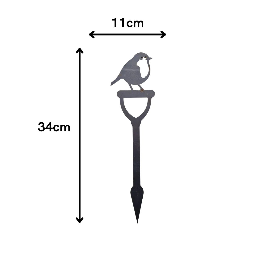 Rusty Robin Metal Stake (1 Tail) - Image 6